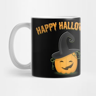 Happy Halloween Pumpkin with a hat Mug